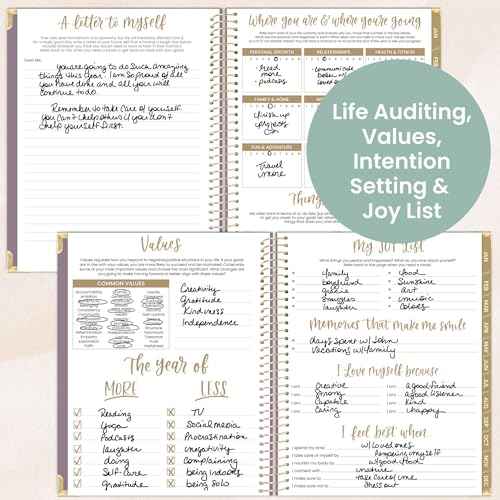 bloom daily planners HARDCOVER 2026 Planner (January to December) - 8.5¡± x 11¡± Weekly & Monthly Dated Agenda Organizer Book with Stickers & Tabs - Purple Linen