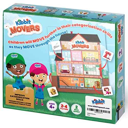 Movers - Educational Board Game for Improving Categorization, Vocabulary, and Receptive and Expressive Language Skills
