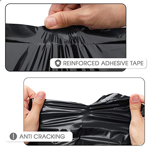 Black Poly Mailers 10x13 Inches - 100 Pack Shipping Bags for Clothing & E-commerce