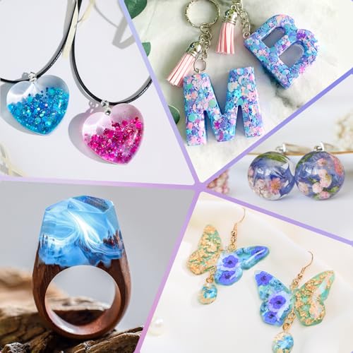 2000g UV Resin Bulk -Super Clear, Hard, Premixed UV Epoxy Fast Curing for Beginners Jewelry Making, DIY Crafts, Casting Coating and Resina Art