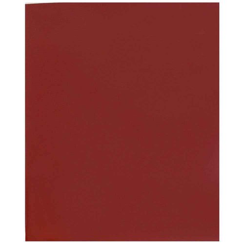 JAM PAPER Laminated Two Pocket Glossy School Folders - Letter Size - High Gloss Maroon Red - Bulk 50/Box