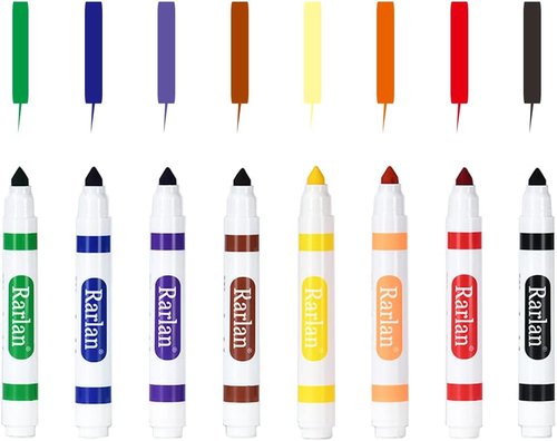 Rarlan Washable Markers - Bulk Pack of 160, 8 Vibrant Colors for Kids' Creative Fun