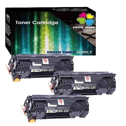 (Pack of 3) Compatible Replacement for Canon 125 Toner Cartridge CE285A (Black 3PK) to ImageCLASS MF3010 LBP6000 LBP6030w Toner Printer