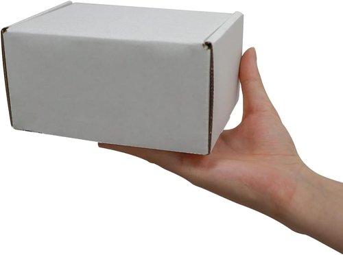 RLAVBL Shipping Boxes - 6x4x3 Inches White Corrugated Cardboard | Set of 25 Mailer Boxes for Small Business
