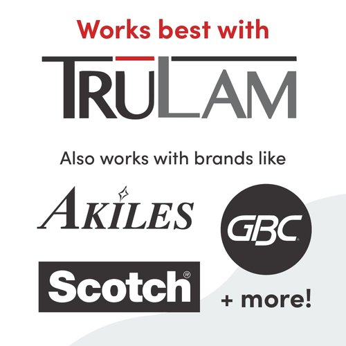 TruLam 3 Mil Laminating Pouches with Rounded Corners | Letter Size | 9 in. x 11-1/2 in. | Matte Finish | Premium Adhesive with Anti-Glare | 2 Carriers Included | 100 Pack