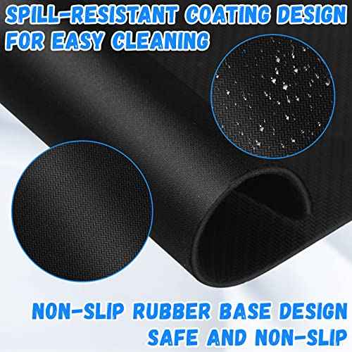 Crtiin 100 Pack Mouse Pad Bulk 7.09 x 8.66 x 0.08 Inches Black Computer Mousepad with Non Slip Rubber Base Gaming Mousepad for Desk Gaming Home Office Computer Laptop Smooth Mouse Control