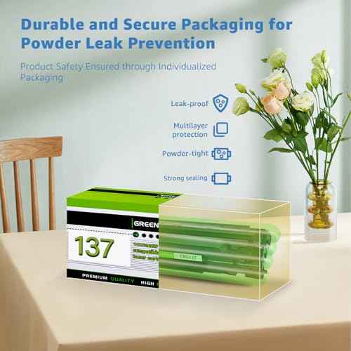 greencycle Compatible Toner Cartridge Replacement for Canon 137 CRG137 9435B001AA to use with ImageClass D570 MF232w MF242dw MF247dw MF240 MF212w MF216n MF227dw MF236n MF217w Printer (Black, 4 Pack)