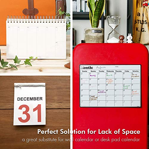 Volcanics Magnetic Fridge Calendar 16.9" x 11.8" Monthly Planner Whiteboard