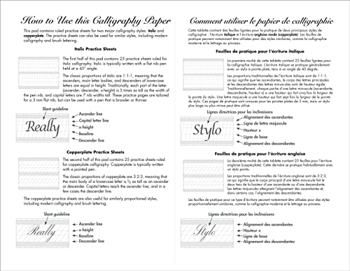 Studio Series Calligraphy Paper Pad - 50 Sheets for Arts & Crafts