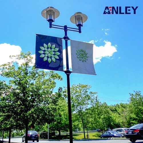 Anley Street Light Pole Banner Mounting Bracket Kit for 30" Wide Banners - Outdoor Weather Proof Support - Quick Installation Perfect for Promoting Events, Business, Advertisement