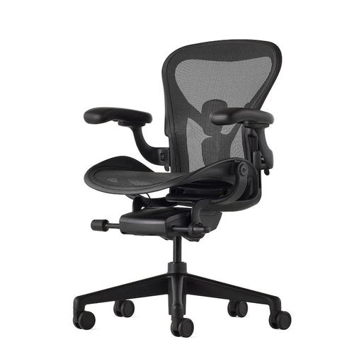 MingYi.office Vinyl Arm Pads Caps for Remastered Aeron Chair Graphite Black, Can not fit Classic Aeron.