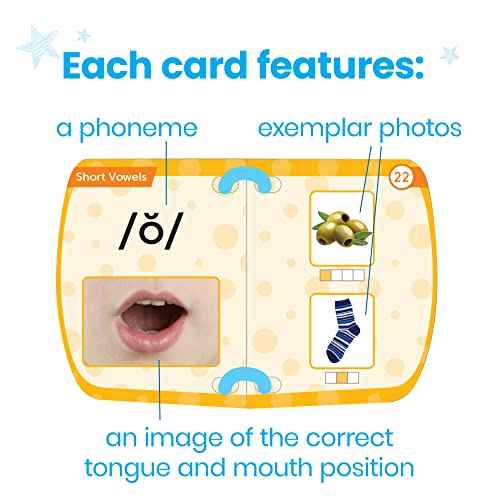hand2mind Mirror My Sounds Phoneme Set, Letter Sounds Flash Cards, Toddler Speech Therapy Materials, Phonics for Kindergarten, Phonemic Awareness Manipulatives, Preschool Learning Activities