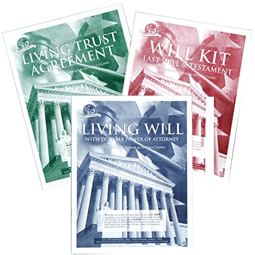 Do-It-Yourself Will Kit – Last Will & Testament, Living Will, Living Trust