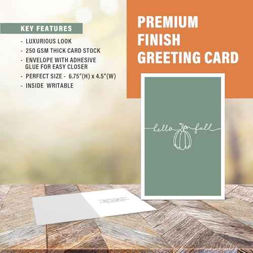 easykart labels 54 Happy Thanksgiving Cards Assortment, 6.75" x 4.5" with Envelope for Family Friends Kids Adults Clients Teachers Customers