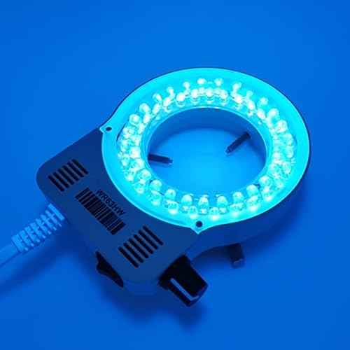 Microscope 64mm LED Ring Light for Microscope White/Purple Light Source for Stereo Microscope Top Illuminator(White)