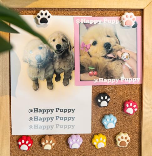 Tandarui 30-cat Paw Push Pins for Bulletin Board - Cute Cat Thumb Tacks
