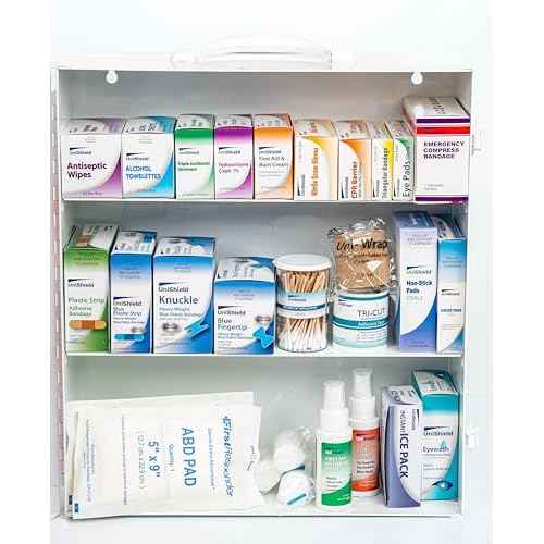 Restaurant Metal First Aid Cabinet, Wall Mountable (Class A Without Tablets, 3 Shelf)