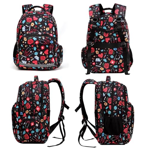 Gatycallaty Nurse Backpack for Women Girls Laptop Work Bag College Nursing Assitant Cna Cma Home Health Hospital Commuter Essentials Gift (nurse)