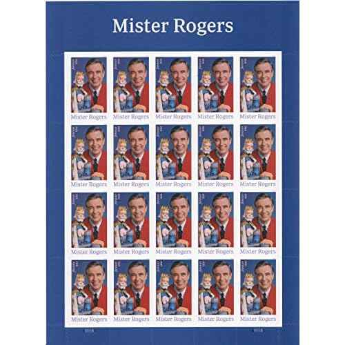 USPS Mister Mr. Rogers one Sheet of 20 Forever USPS Postage Stamp Celebration Children Party