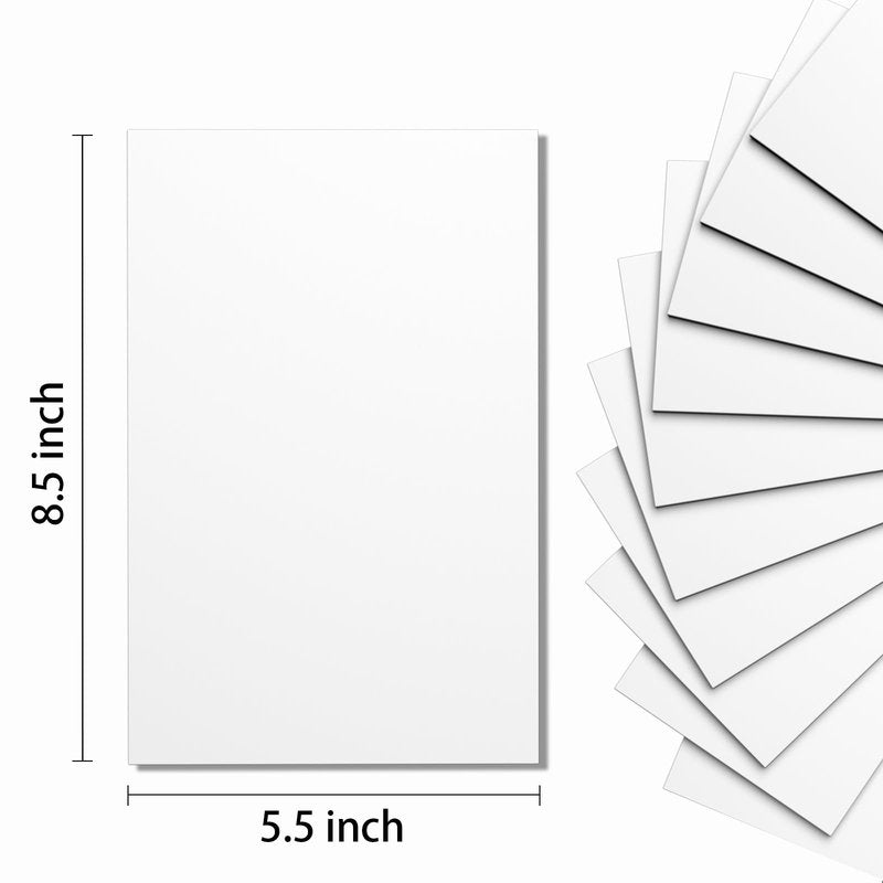 Do²ping White Foam Sheets Crafts, 8.5x5.5 Inch Eva Craft Foam Paper for Crafts Project Classroom Scrapbook DIY Cosplay (White-10 Sheets)