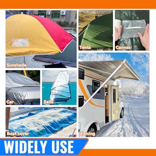RV Awning Repair Tape for Tarp, Boat Covers Repair Tape,Tent, Sail Tape, Tear Repair Patch Kit, Waterproof, 5 Inch Wide 30FT Long, Reinforced