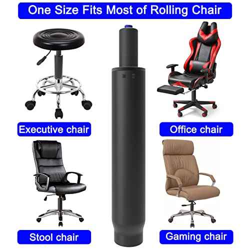 AAGUT Office Chair Cylinder Replacement, 6" Long Stroke Shock Piston Heavy Duty 450lbs Gas Lift Cylinder Fits Most Chairs,Highest End Class 4 Hydraulic Pneumatic Piston, Universal Size