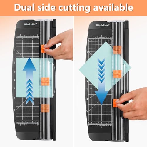 Small Portable Paper Cutter for Crafts, Scrapbooking, and Labeling