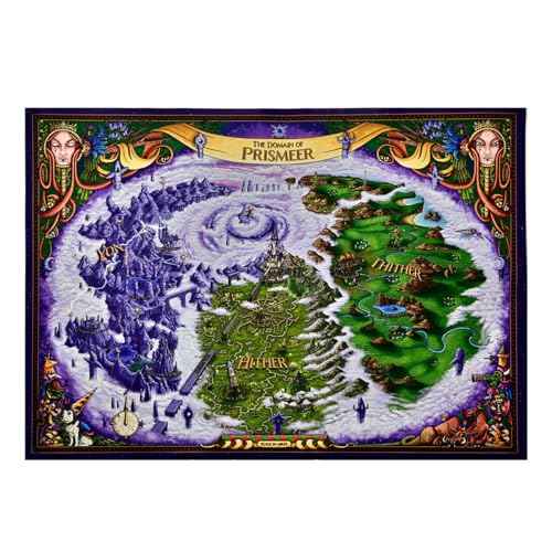 D&D Icons of the Realms: The Domain of Prismeer and The Witchlight Carnival Wall Map