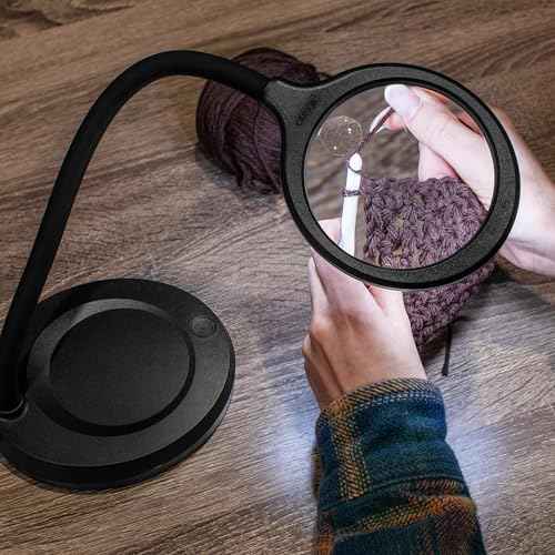 Carson DeskBrite300 2X Aspheric Magnifier Desk Lamp with 5X Spot Lens (LM-30)