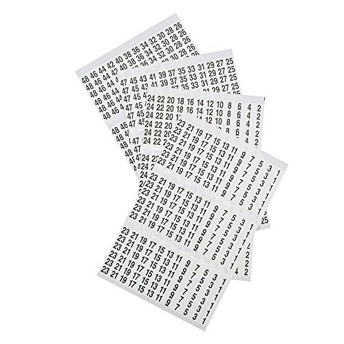 Klein Tools Wire Marker Book for Cable Management - Numbered 1-48, Pack of 1