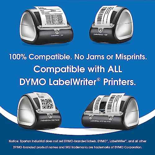 Spartan Industrial - Compatible Labels Replacement for DYMO 30256-2-5/16" X 4" Postage Shipping Labels (10 Pack)