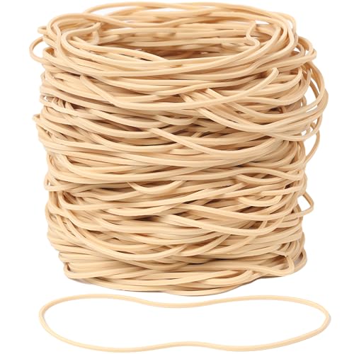 Beige 300Pcs 4.8in Balloon Arch Rubber Bands – High-Elastic Office/Party Bundling