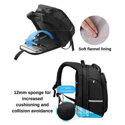 CedurithFlux Travel Backpack 35L Multi-funcitonal Backpacks 17.3 inch Laptop bags Water Resistant Business Carry on Back Pack for Women & Men