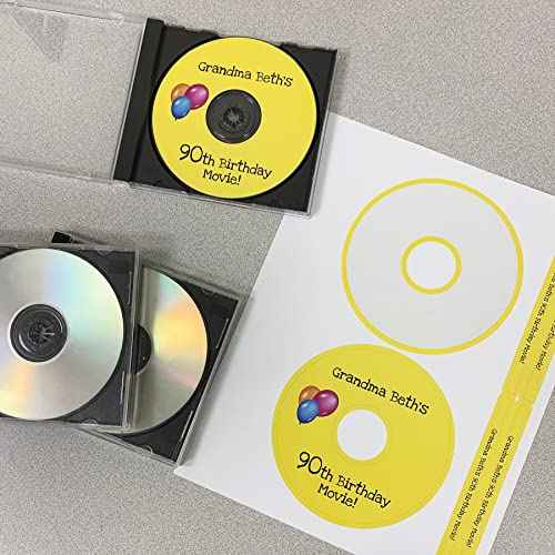 CD/DVD Labels from Blank Labels - Memorex Large Core Compatible - Permanent White Matte - Inkjet and Laser Guaranteed - Easy to Peel - Made in USA - 500 Sheets - 1000 Disc Labels