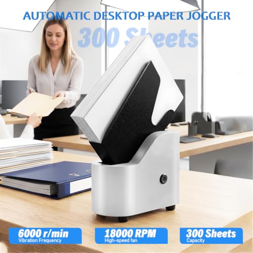 Automatic Paper Jogger Machine for Office & Printing, Tabletop Design
