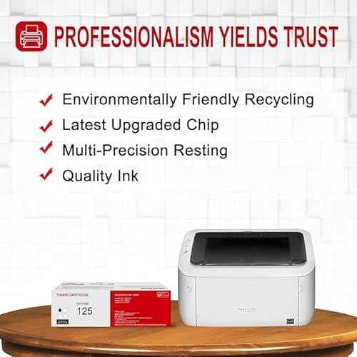 1 Pack 125 3484B001AA Black Toner Cartridge: Compatible CRG 125 3484B001AA Replacement for Canon ImageCLASS LBP6030w ImageCLASS LBP6000 ImageCLASS MF3010 Printer