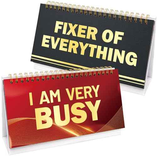 Fancy Land Funny Desk Signs 30 Flip Over Messages Desktop Novelty Accessories For Office Holiday Colleague Coworkers Gag Gift Supplies