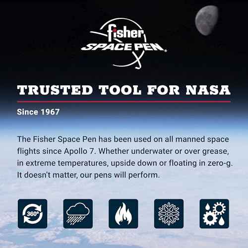 Fisher Space Pen Chrome Cap-O-Matic Space Pen, Ballpoint, Black Ink, Pocket Clip, Gift Box