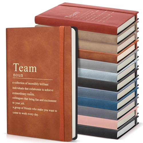 Team Appreciation Gifts Bulk Leather Inspirational Notebooks A6 Employee Journal Team Notepads Inspirational Gifts for Group Coworkers Staff Worker Nurse(Color Whisperer,24 Pack)