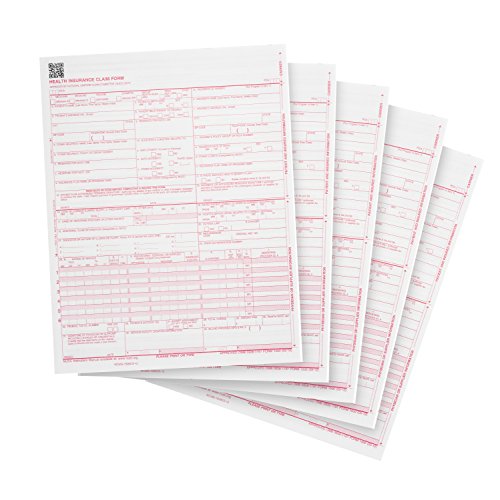 Blue Summit Supplies CMS-1500 Forms 500 Count, HIPAA Compliant Laser Printing