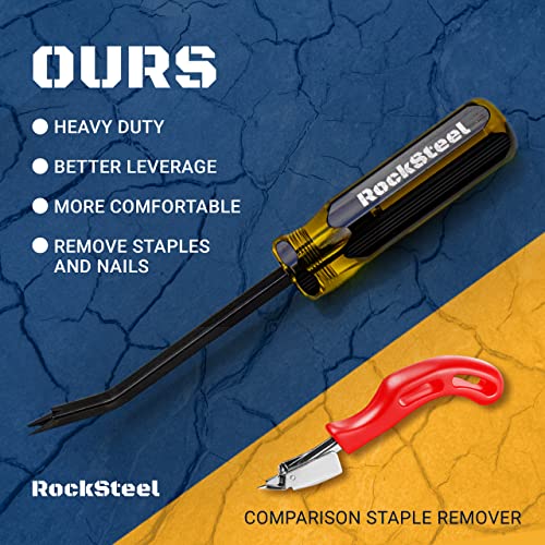 Rocksteel Upholstery Staple Remover - Heavy Duty Tack Puller for Nails & Tacks