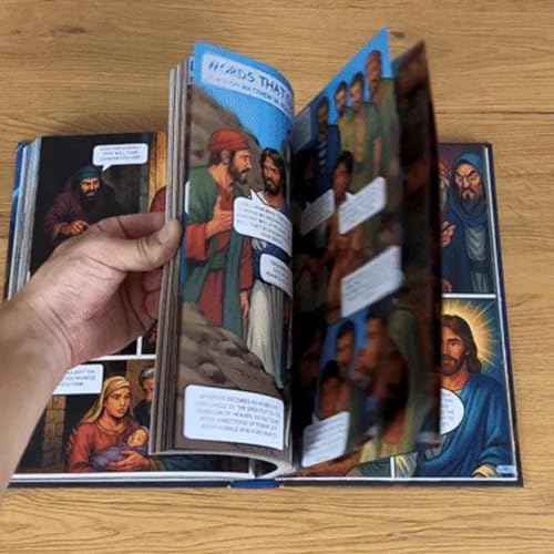 The Comic Bible for All Ages, New Full-Color Illustrated Bible Comic Book, from Genesis to Revelation with Complete, Christian Gift (Full Testament Edition)