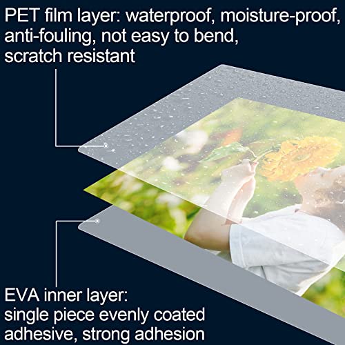 HERKKA 300 Pack Laminating Sheets, Holds 8.5 x 11 Inch Sheets, 5 Mil Clear Thermal Laminating Pouches 9 x 11.5 Inch Lamination Sheet Paper for Laminator, Round Corner Letter Size