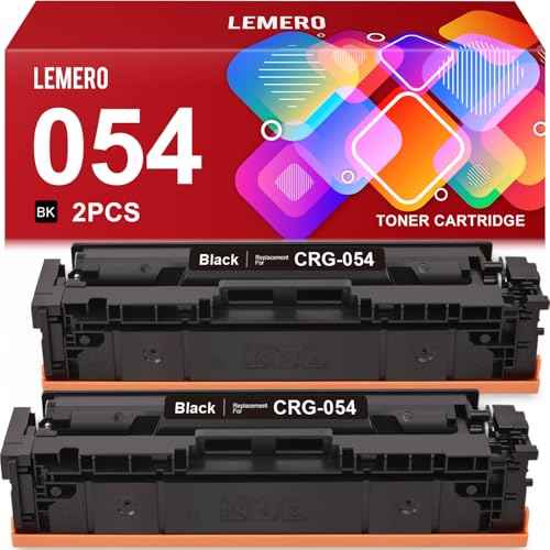 054 Black Toner Cartridge Compatible for Canon 054 054H CRG-054 Black Toner for Canon Color imageCLASS MF642Cdw MF644Cdw LBP622Cdw MF641Cdw Laser Printers (054 Black Toner, 2-Pack)