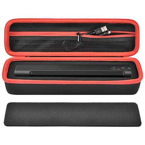 Case Compatible with Epson Workforce ES-50/ ES-60W/ ES-55R/ ES-65WR/ DS-30/ DS-70/ DS-80W Portable Sheet-Fed Document Scanner, Storage for Epson Scanner for PC and Mac- Black (Box Only)