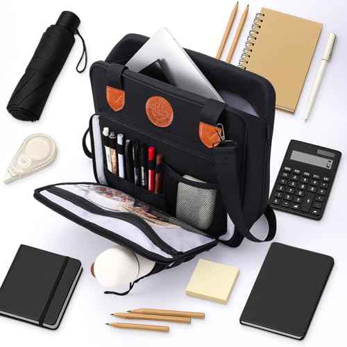 3 Ring Zipper Binder 3 Inch Binder with Zipper Shoulder Strap 700 Sheet Capacity & Multi-Pockets School Fits 13 Inch Laptop,3-in-1 Shoulder/Backpack/Handle