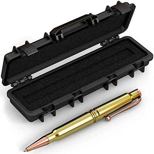 .308 Real Bullet Authentic Brass Casing Refillable Twist Pen - Tactical Gift Box - Polished Brass