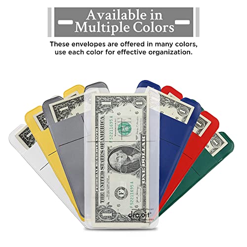 UBICON 49 Combo Reuseable Dropit Safe Envelope for Depositing of Currency and Money, Size 49, Combo