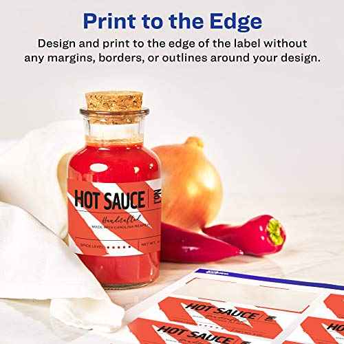 Avery Durable Waterproof Rectangle Labels, Sure Feed Technology, Print-to-The-Edge, 2" x 3", 200 Total, Oil and Tear-Resistant, Waterproof, Laser/Pigment-Based Inkjet Printable