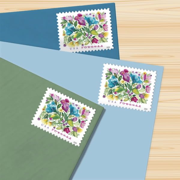 United States Postal Service Celebration Blooms Forever Postage Stamps Sheet of 20 Flowers & Garden